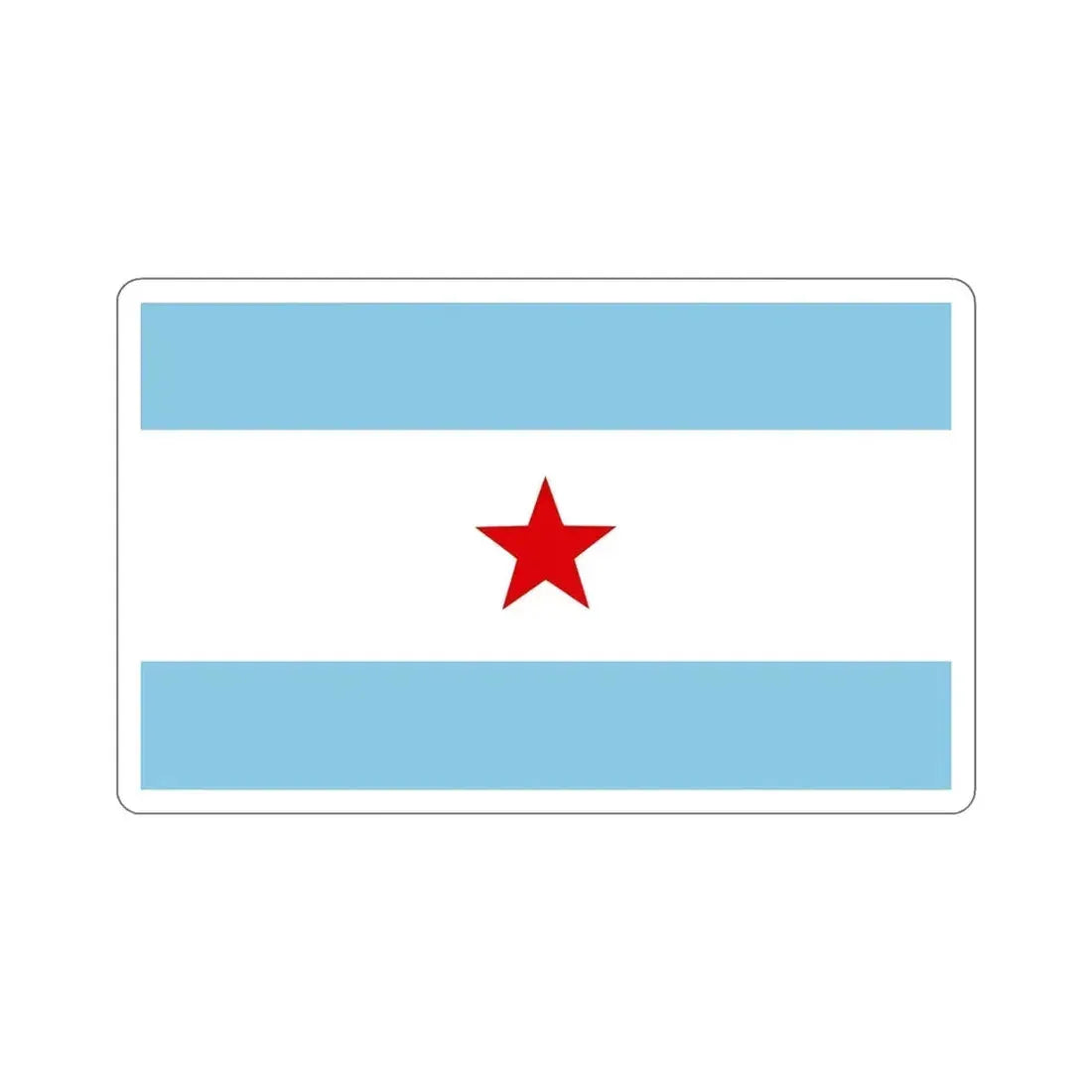 Flag of Nicaragua under William Walker (1856-1857) STICKER Vinyl Die-Cut Decal - The Sticker Space