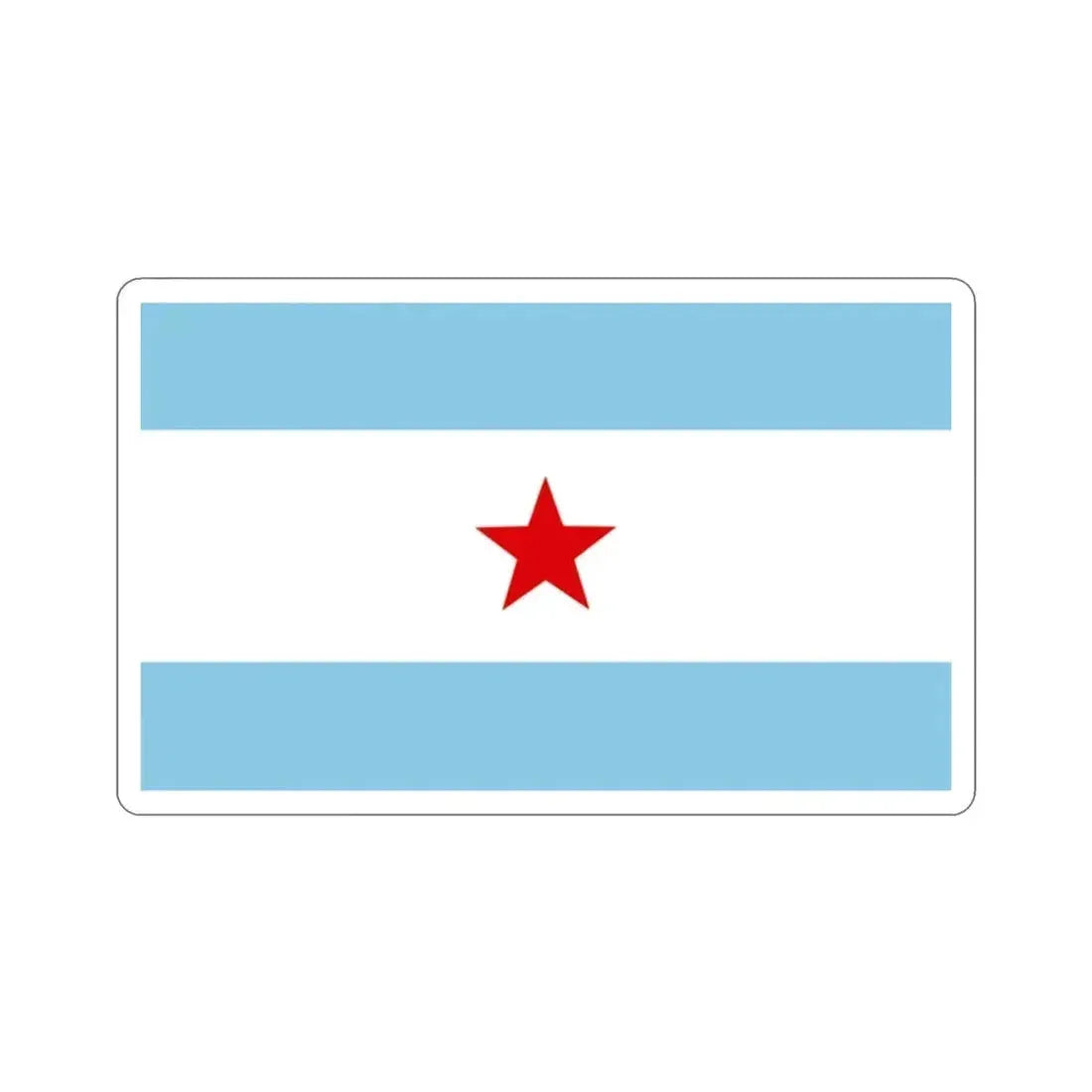 Flag of Nicaragua under William Walker (1856-1857) STICKER Vinyl Die-Cut Decal - The Sticker Space