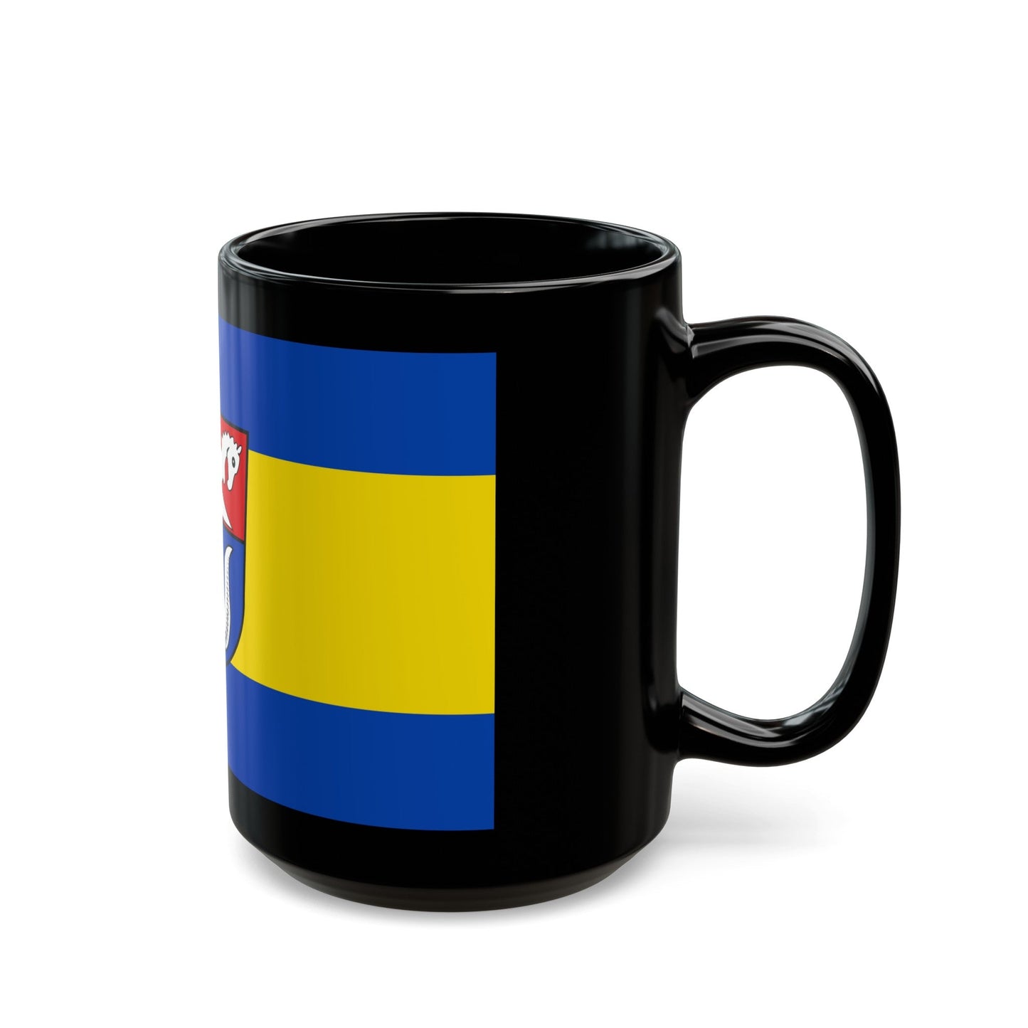 Flag of Nienburg Weser Germany - Black Coffee Mug-The Sticker Space