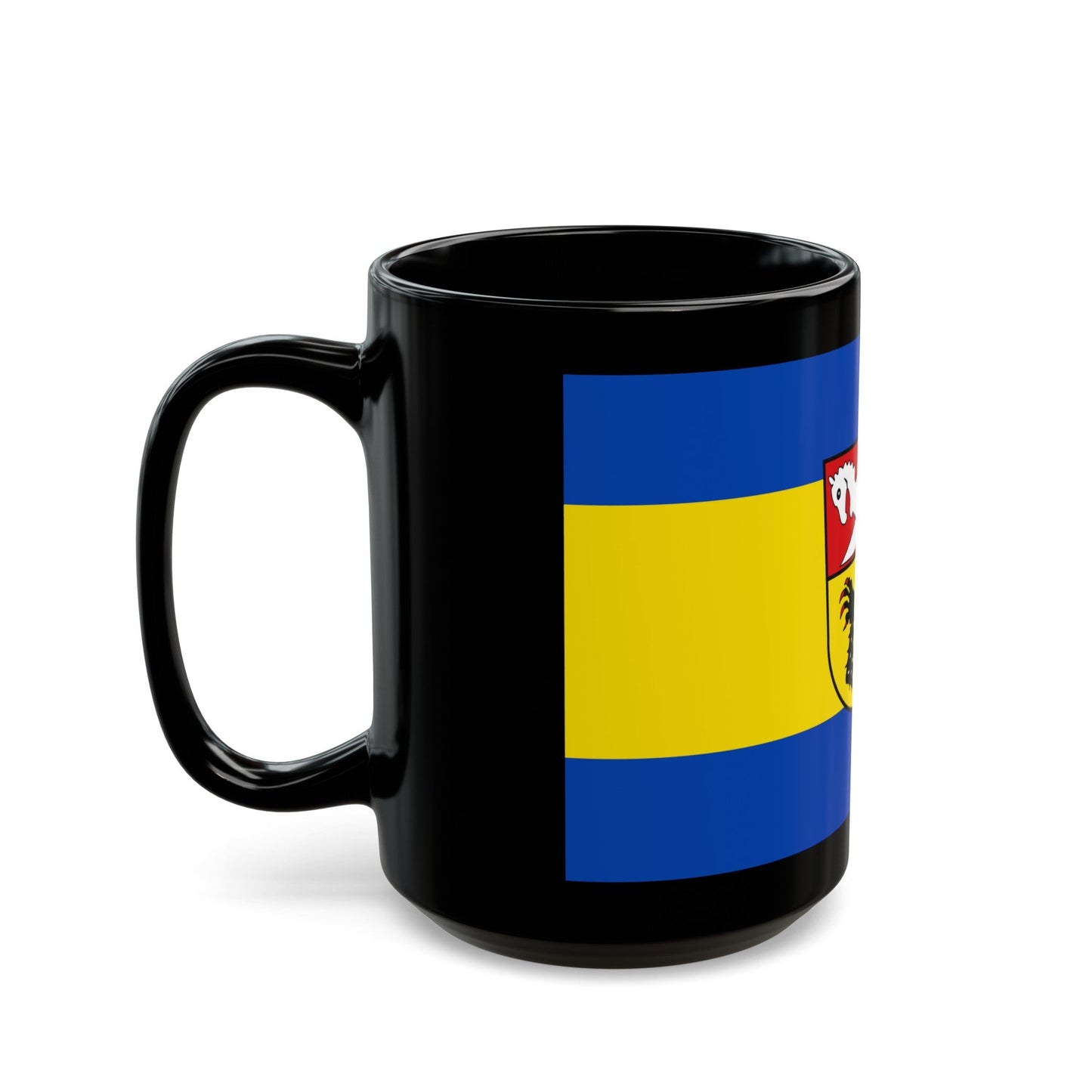 Flag of Nienburg Weser Germany - Black Coffee Mug-The Sticker Space