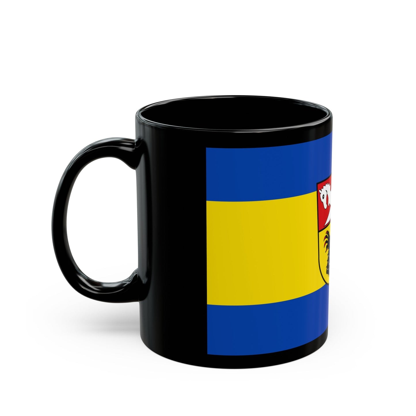 Flag of Nienburg Weser Germany - Black Coffee Mug-The Sticker Space