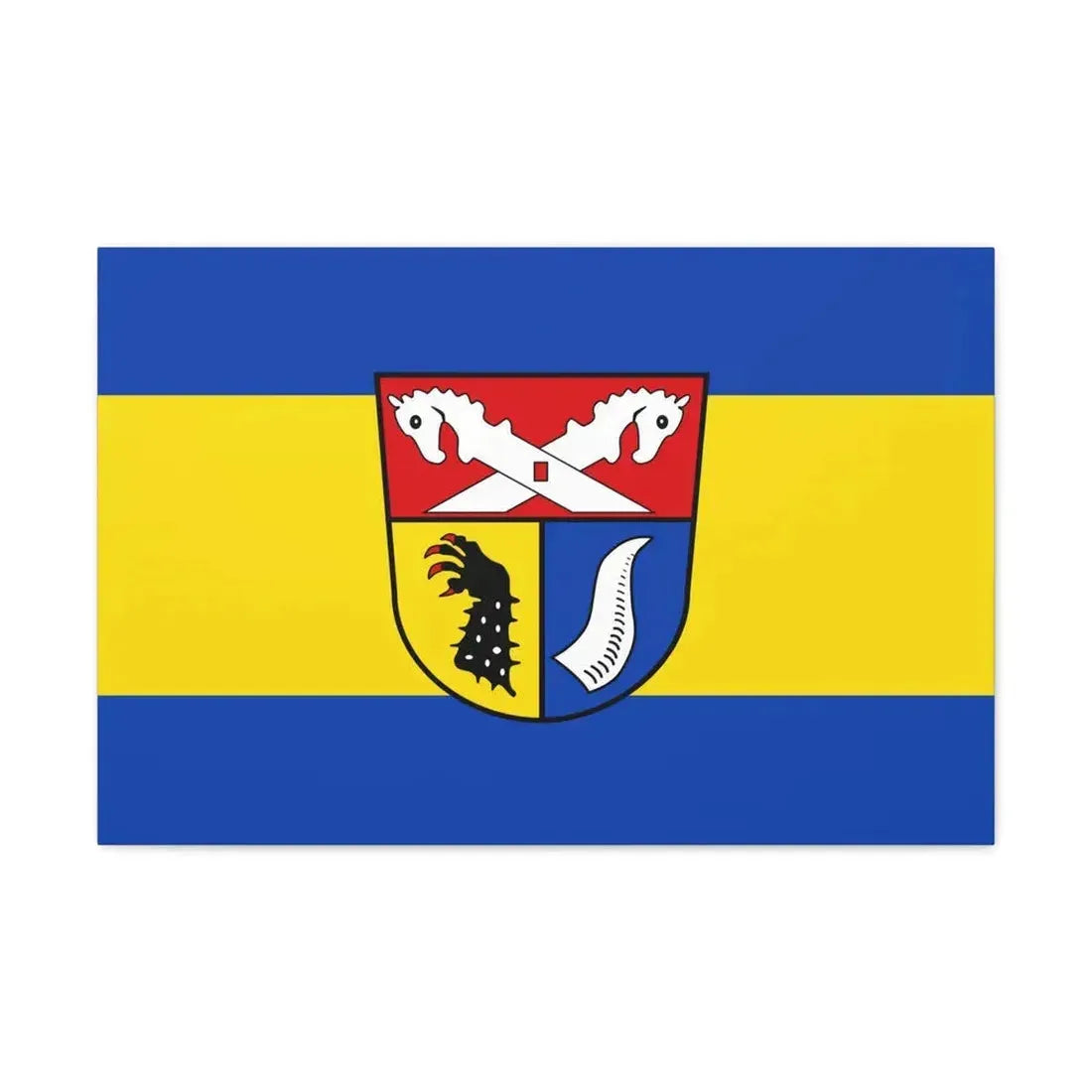 Flag of Nienburg Weser Germany - Canvas Wall Art 30" x 20" 1.25" - The Sticker Space