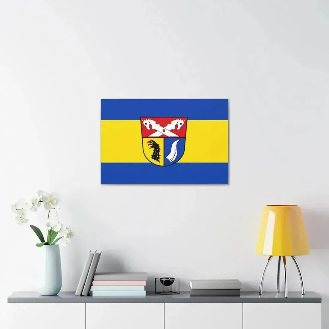 Flag of Nienburg Weser Germany - Canvas Wall Art - The Sticker Space