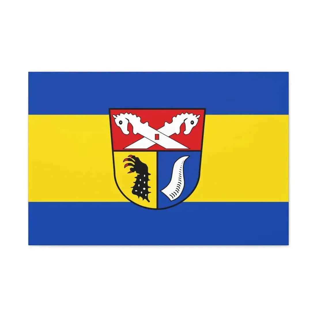 Flag of Nienburg Weser Germany - Canvas Wall Art - The Sticker Space