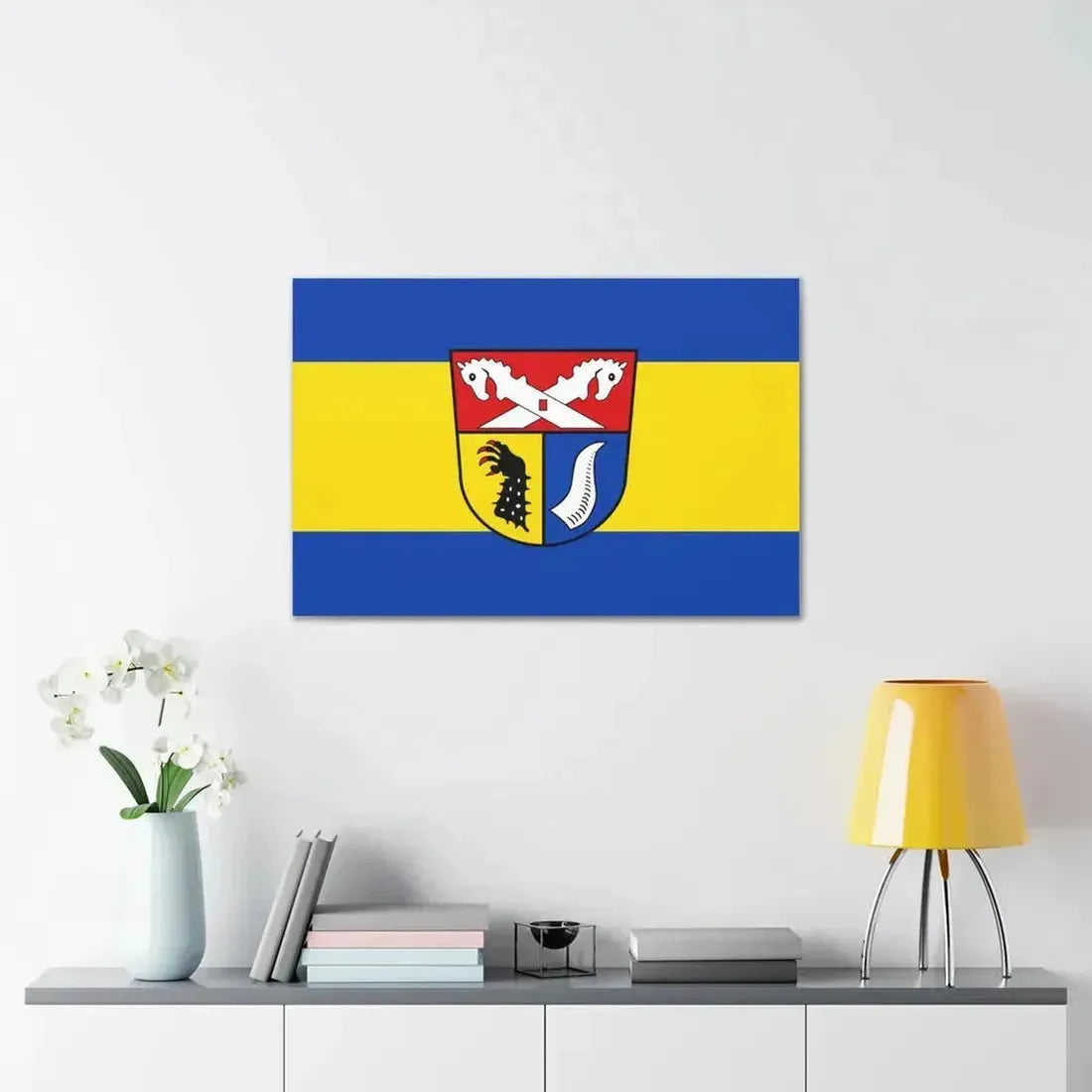 Flag of Nienburg Weser Germany - Canvas Wall Art - The Sticker Space