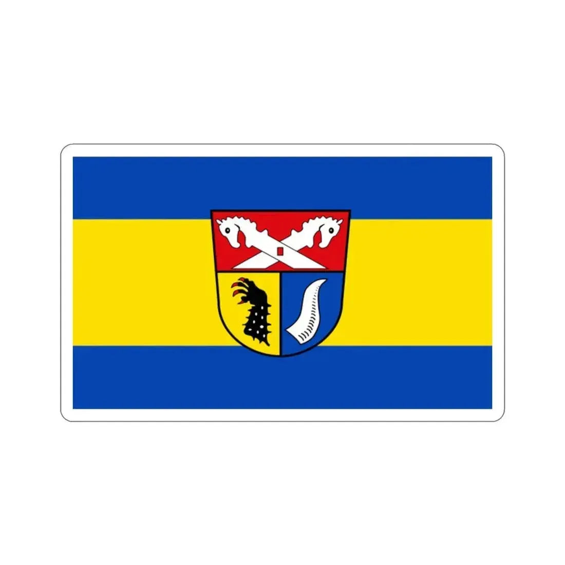 Flag of Nienburg Weser Germany STICKER Vinyl Die-Cut Decal 2 Inch - The Sticker Space