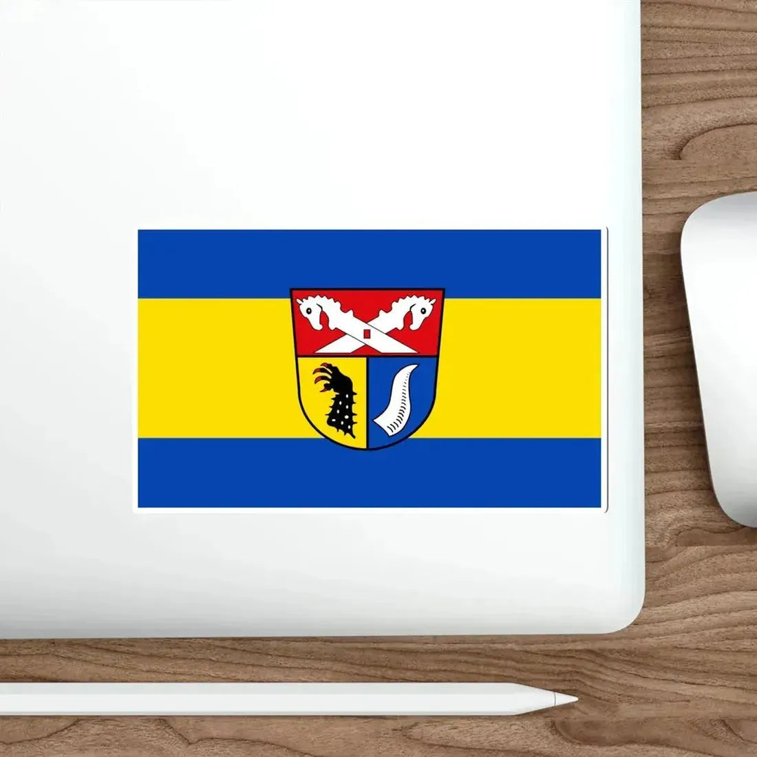 Flag of Nienburg Weser Germany STICKER Vinyl Die-Cut Decal - The Sticker Space