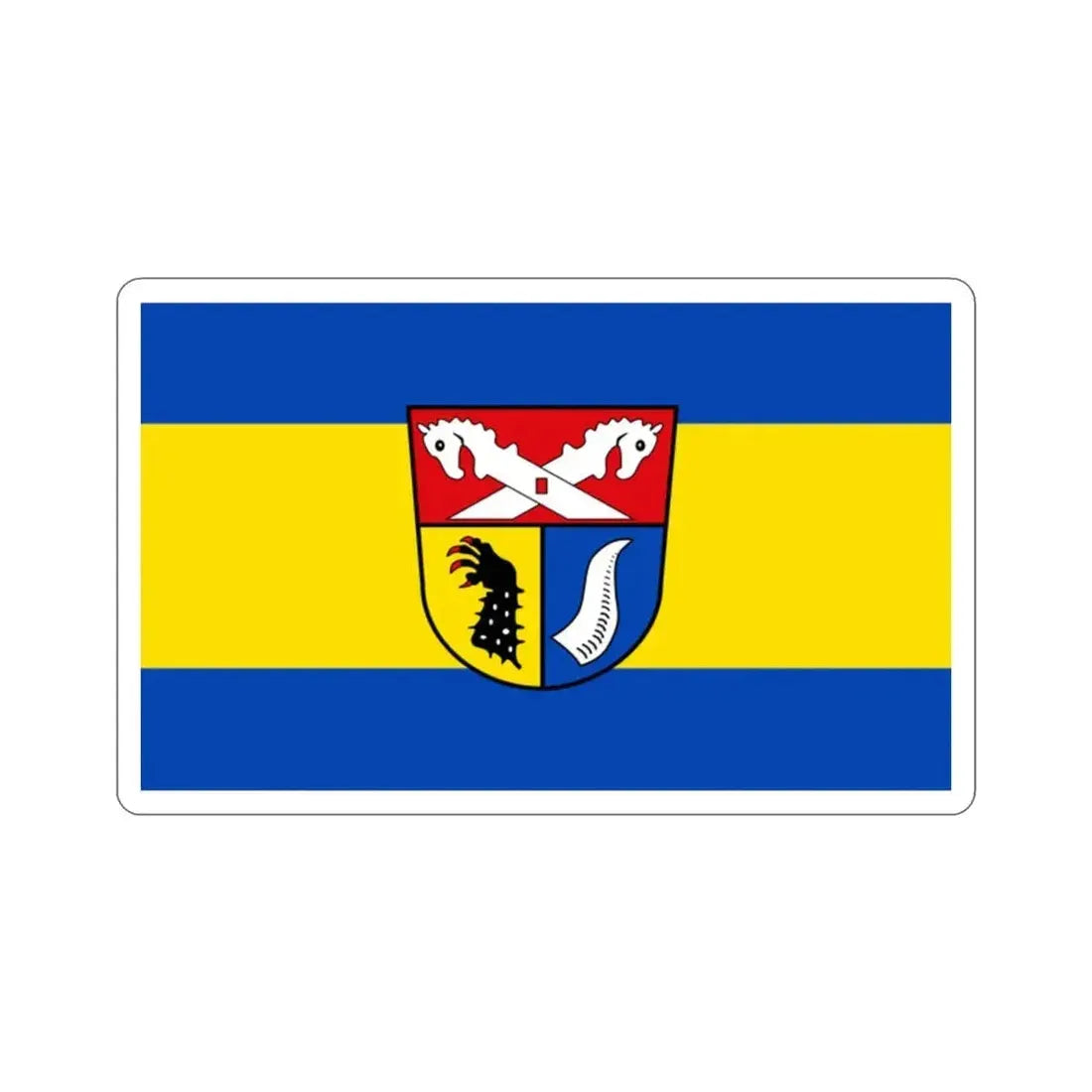 Flag of Nienburg Weser Germany STICKER Vinyl Die-Cut Decal - The Sticker Space
