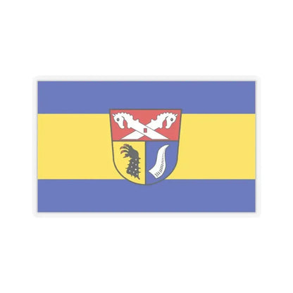 Flag of Nienburg Weser Germany - STICKER Vinyl Kiss-Cut Decal 2 Inch Transparent - The Sticker Space