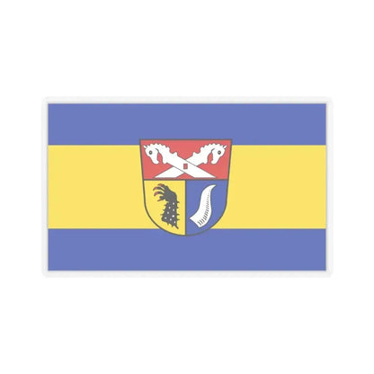 Flag of Nienburg Weser Germany - STICKER Vinyl Kiss-Cut Decal 4 Inch Transparent - The Sticker Space