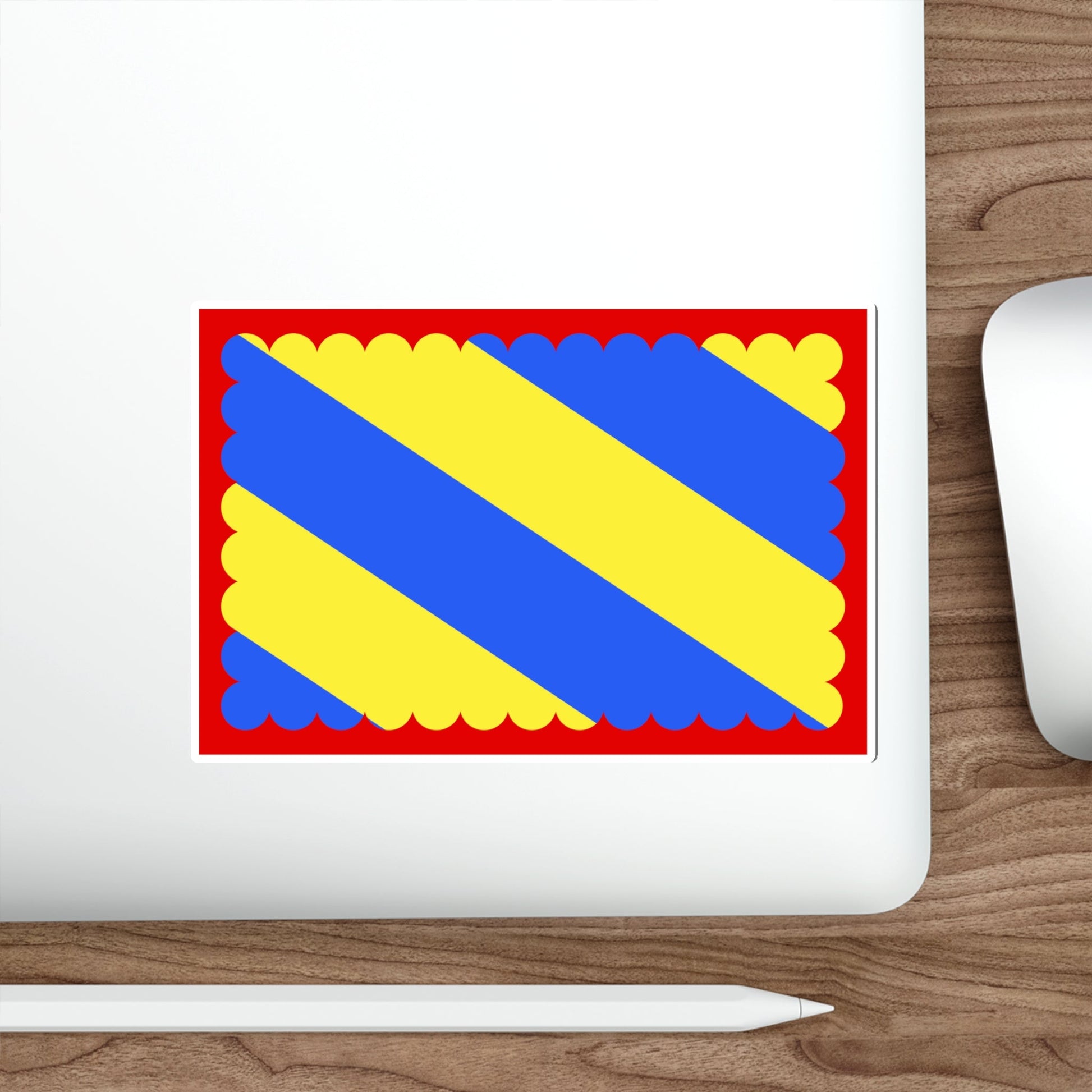 Flag of Nièvre France 2 STICKER Vinyl Die-Cut Decal-The Sticker Space