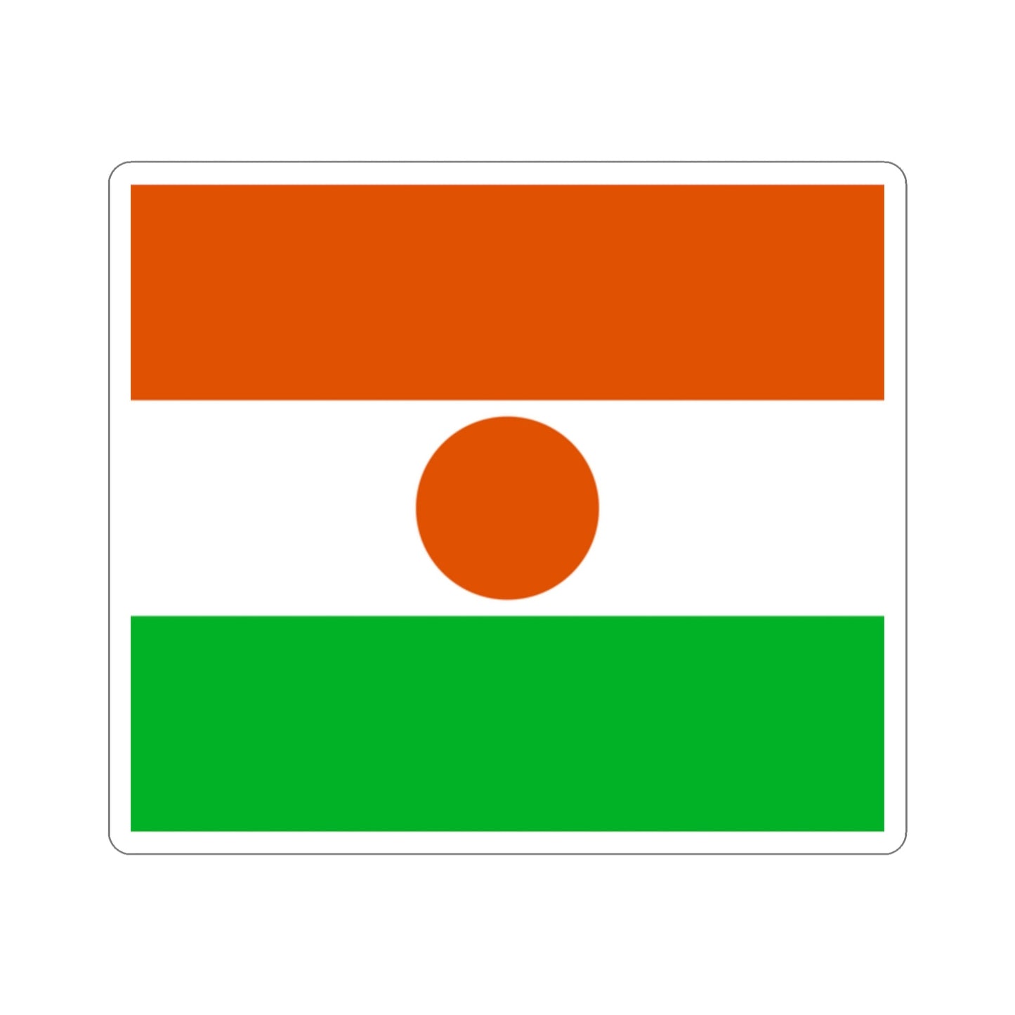 Flag of Niger STICKER Vinyl Die-Cut Decal-2 Inch-The Sticker Space