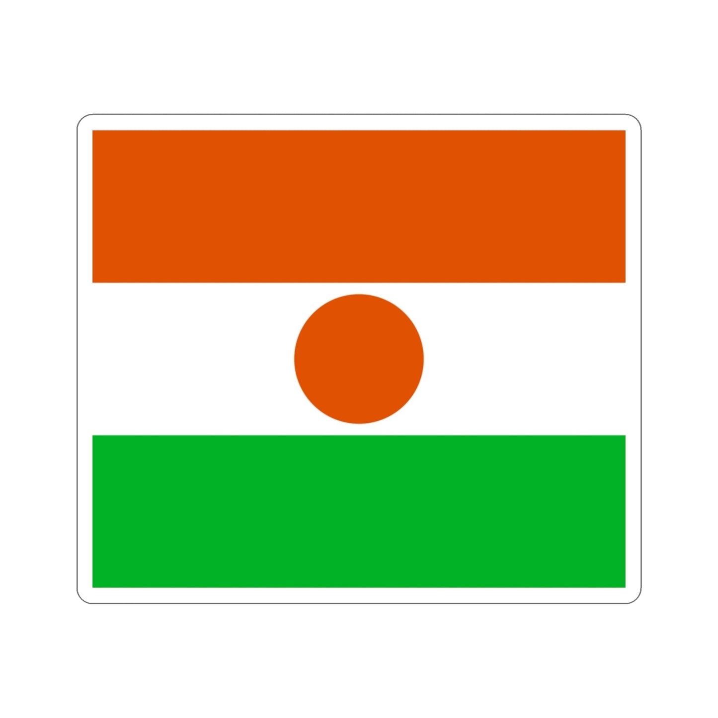 Flag of Niger STICKER Vinyl Die-Cut Decal-3 Inch-The Sticker Space