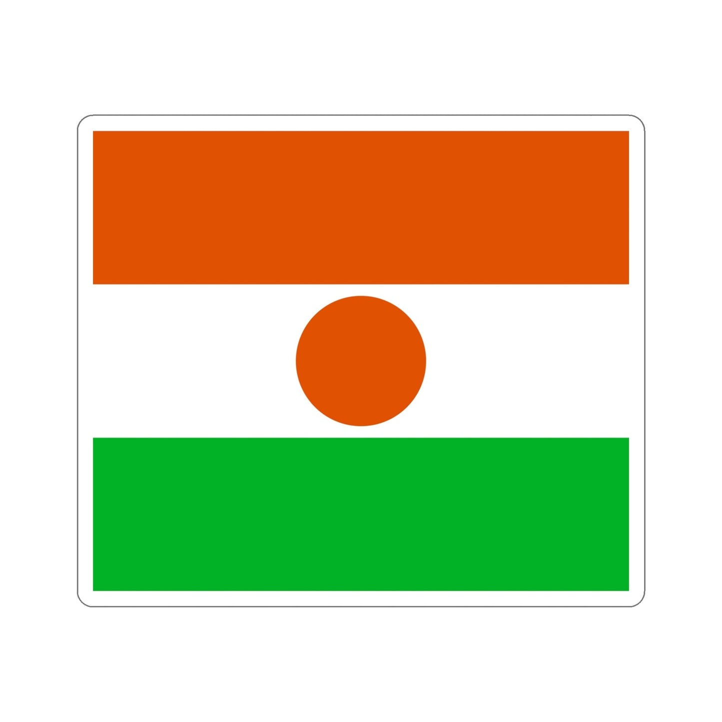 Flag of Niger STICKER Vinyl Die-Cut Decal-6 Inch-The Sticker Space