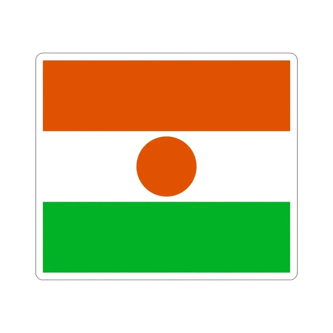 Flag of Niger STICKER Vinyl Die-Cut Decal - The Sticker Space