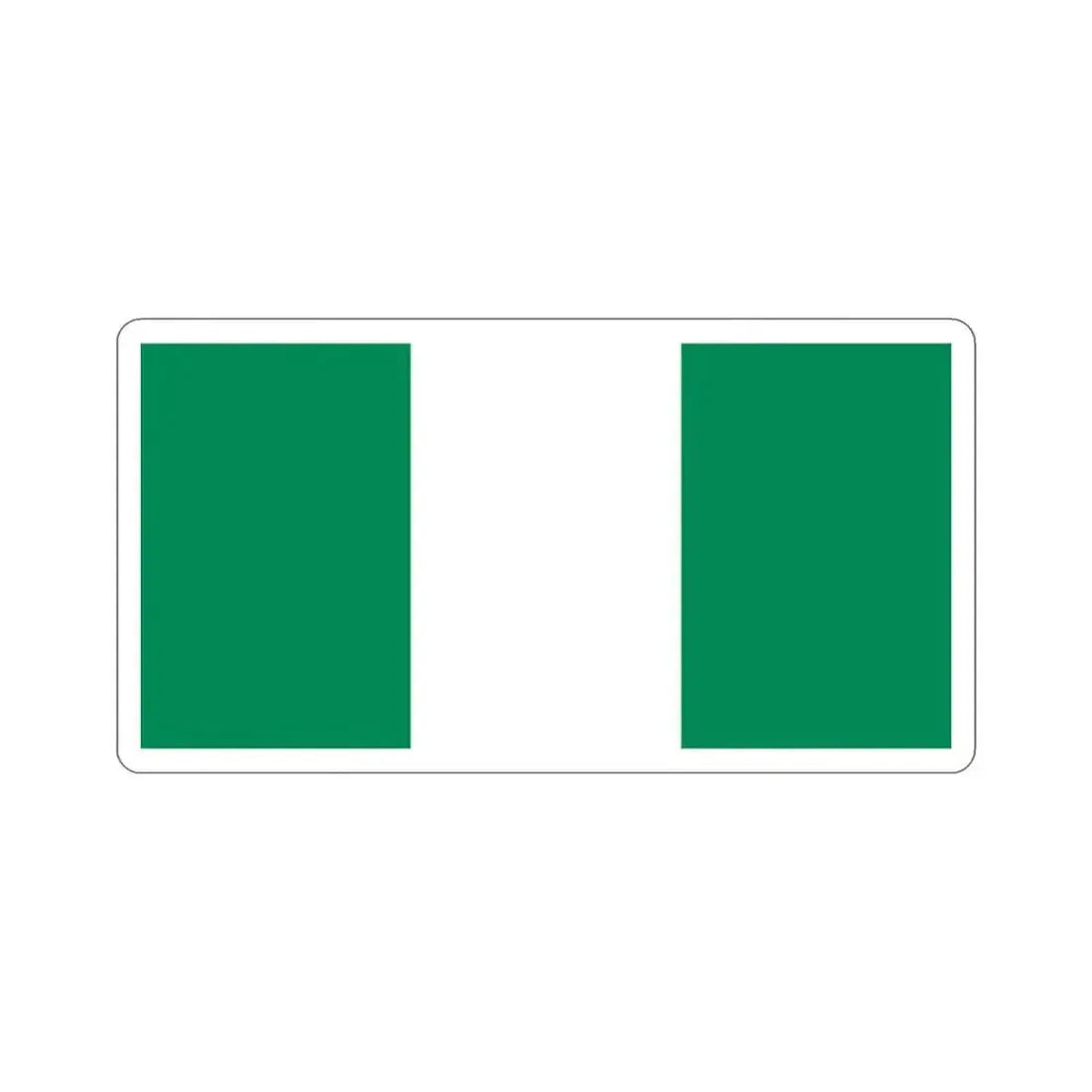 Flag of Nigeria STICKER Vinyl Die-Cut Decal 2 Inch - The Sticker Space