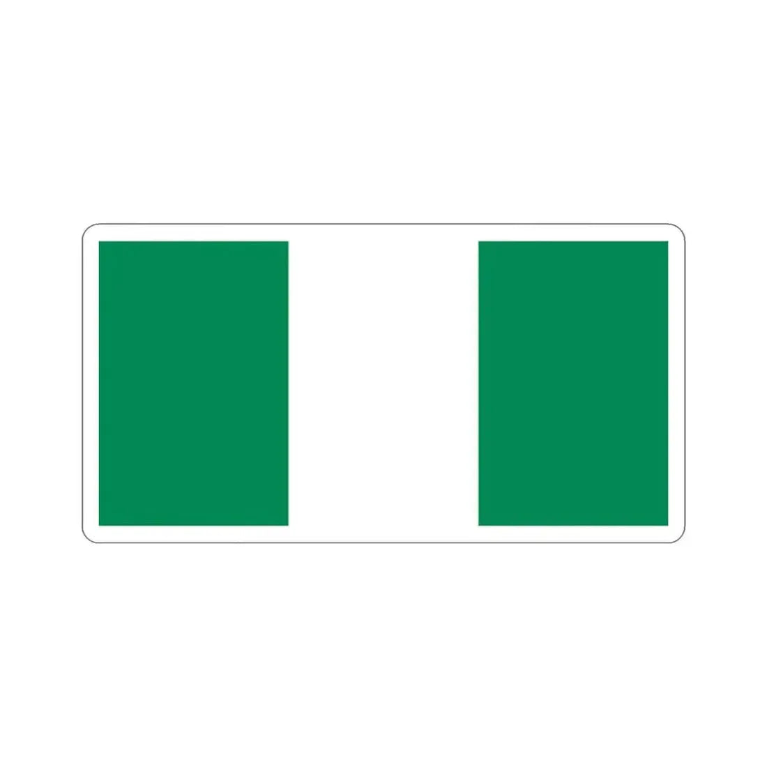 Flag of Nigeria STICKER Vinyl Die-Cut Decal 2 Inch - The Sticker Space