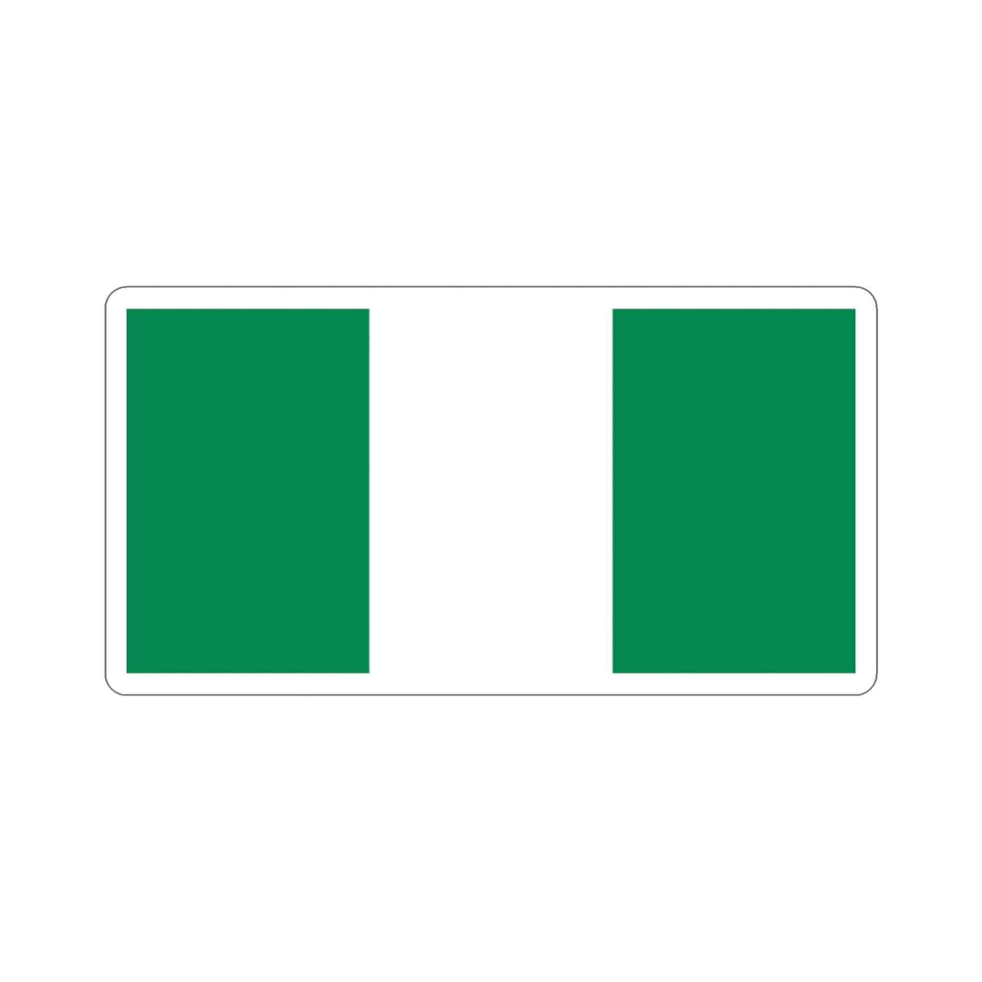 Flag of Nigeria STICKER Vinyl Die-Cut Decal-2 Inch-The Sticker Space