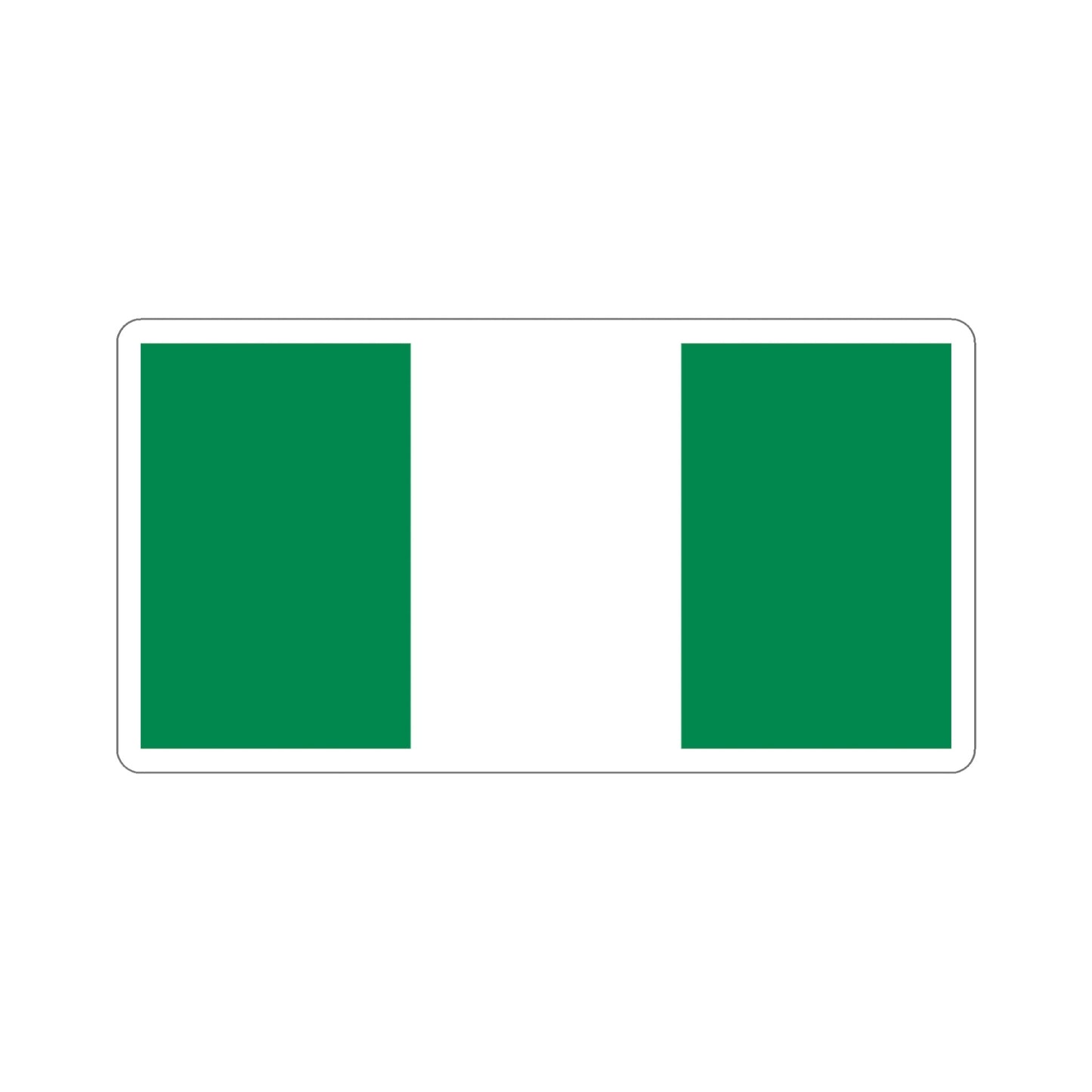 Flag of Nigeria STICKER Vinyl Die-Cut Decal-3 Inch-The Sticker Space