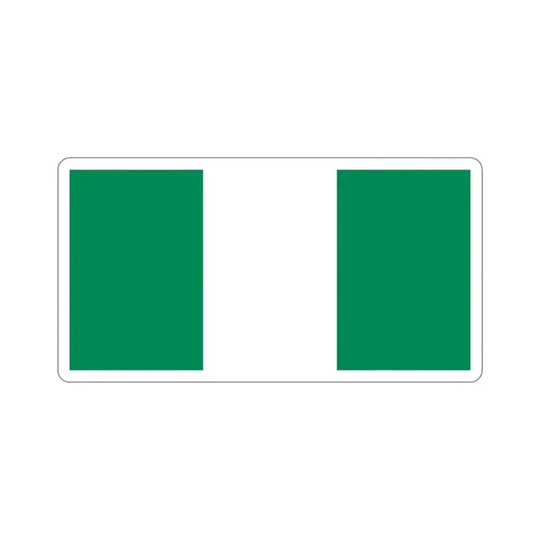 Flag of Nigeria STICKER Vinyl Die-Cut Decal 3 Inch - The Sticker Space
