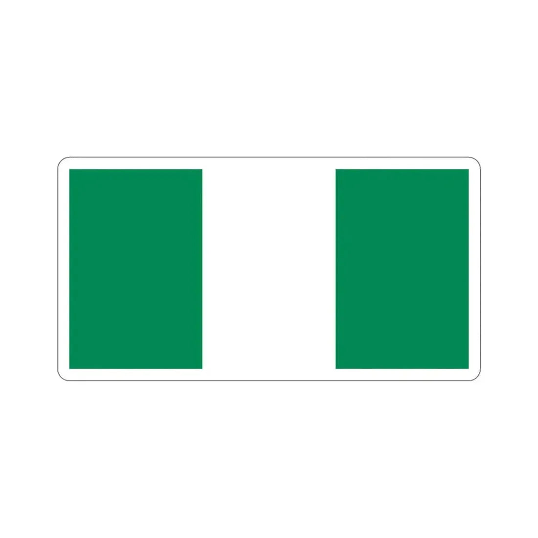 Flag of Nigeria STICKER Vinyl Die-Cut Decal 3 Inch - The Sticker Space