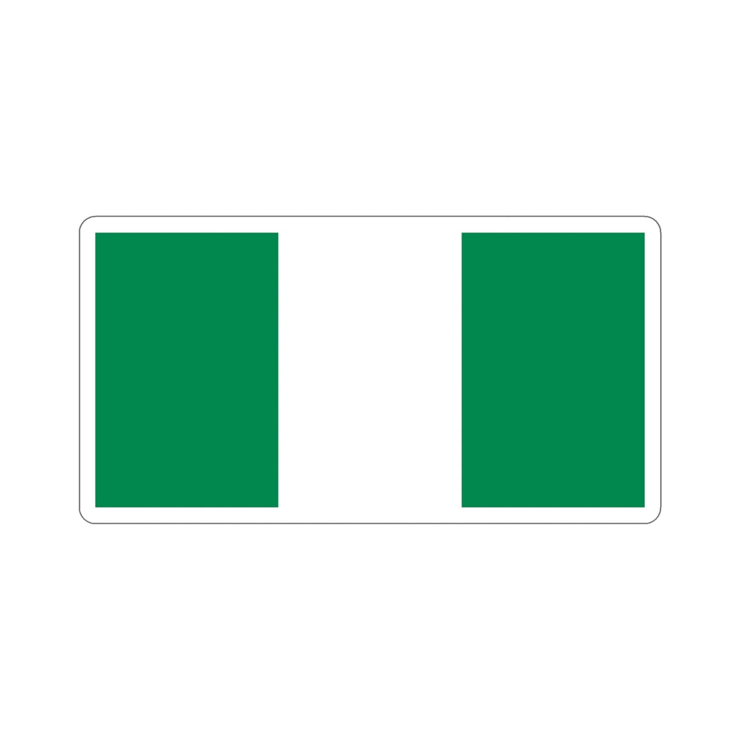 Flag of Nigeria STICKER Vinyl Die-Cut Decal-5 Inch-The Sticker Space