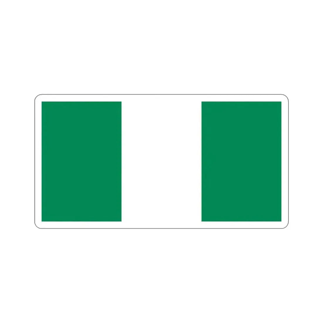 Flag of Nigeria STICKER Vinyl Die-Cut Decal 5 Inch - The Sticker Space
