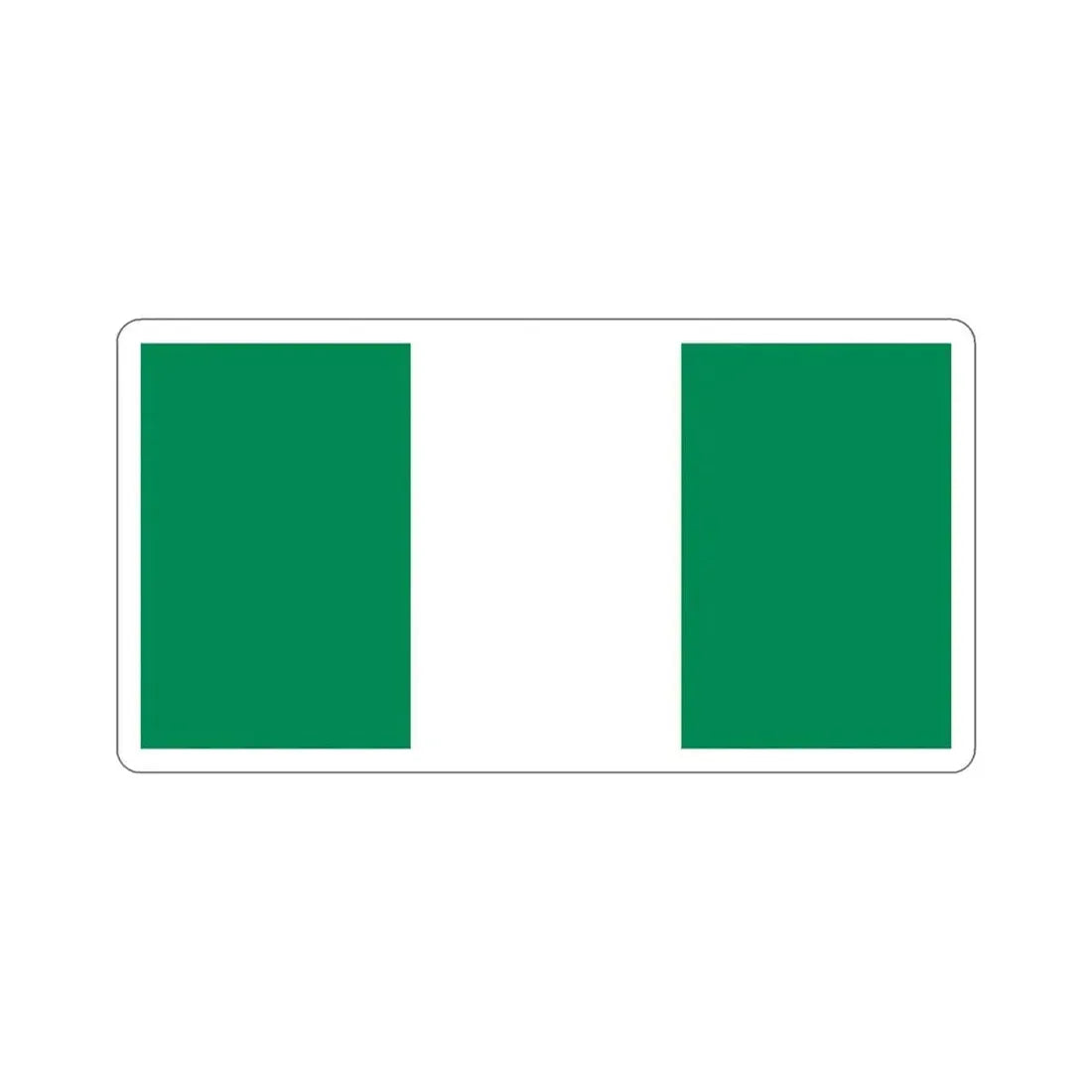Flag of Nigeria STICKER Vinyl Die-Cut Decal 5 Inch - The Sticker Space