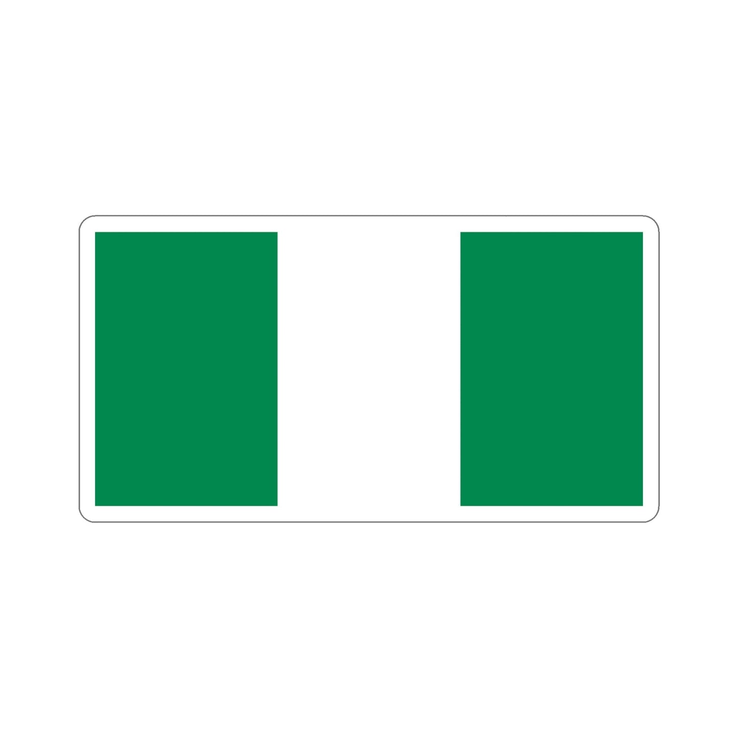 Flag of Nigeria STICKER Vinyl Die-Cut Decal-6 Inch-The Sticker Space