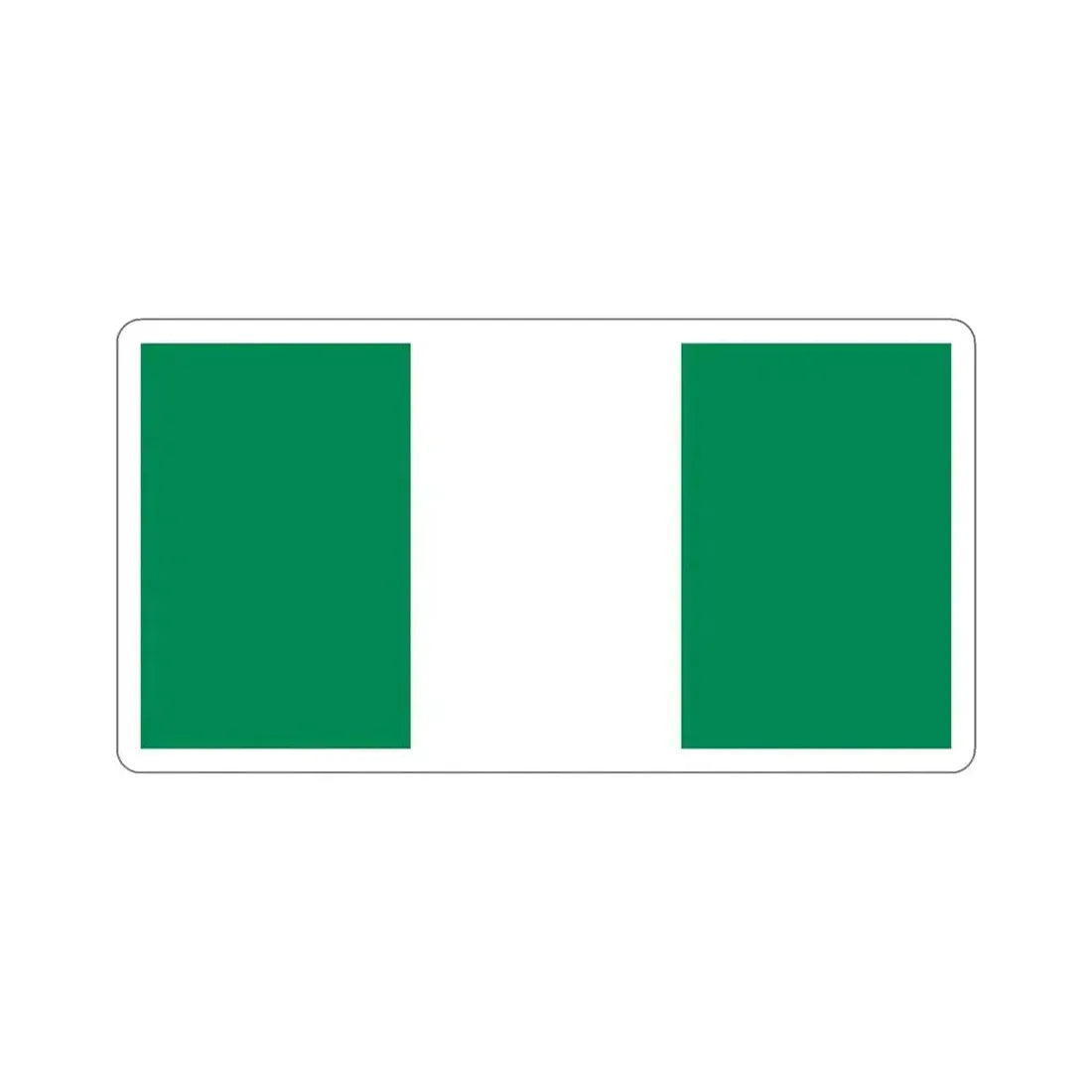 Flag of Nigeria STICKER Vinyl Die-Cut Decal 6 Inch - The Sticker Space