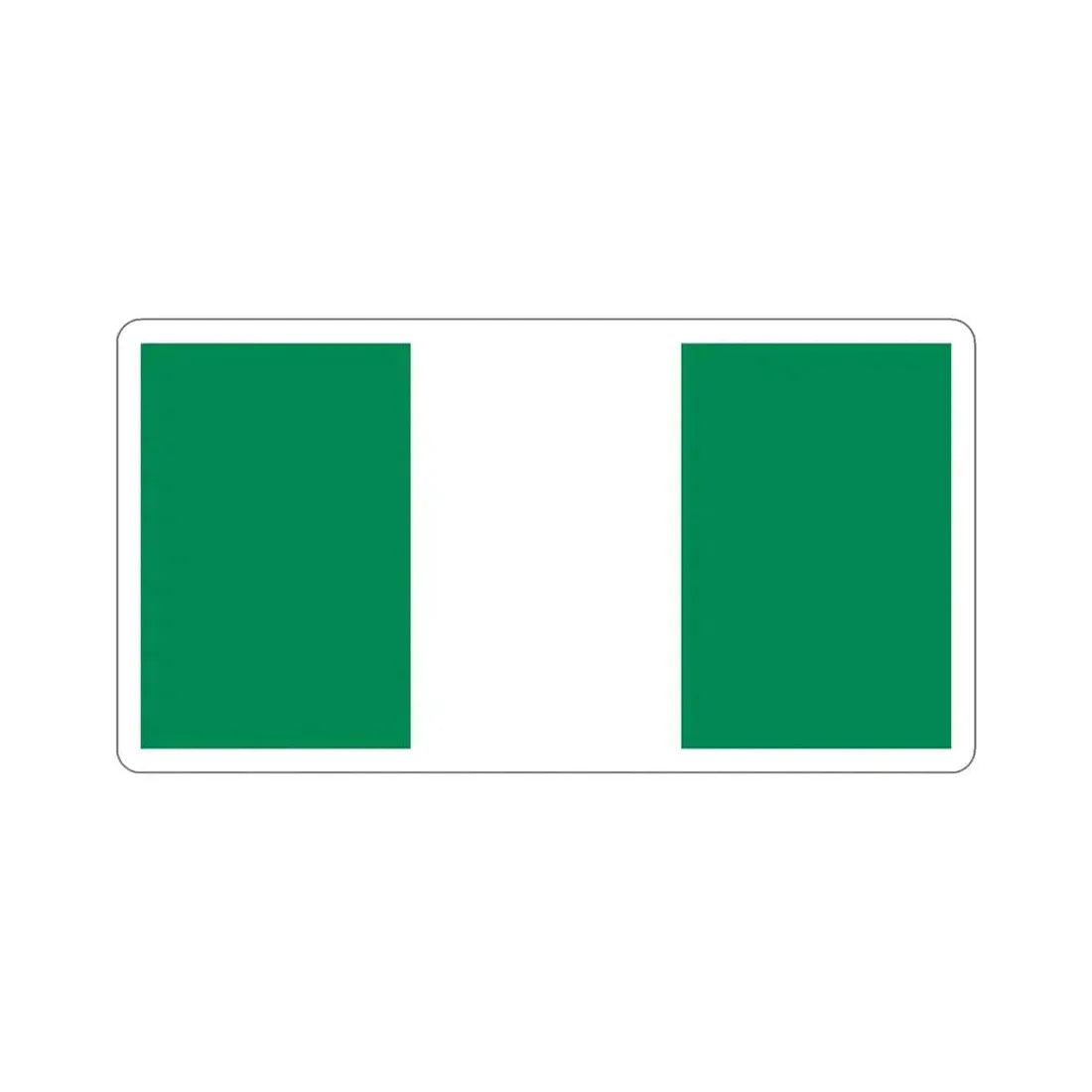 Flag of Nigeria STICKER Vinyl Die-Cut Decal 6 Inch - The Sticker Space