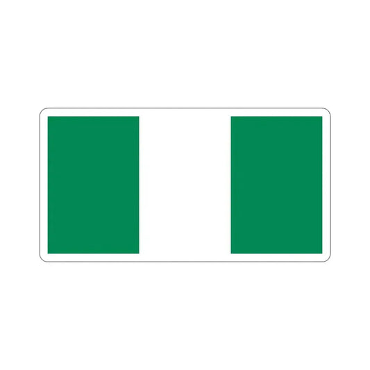 Flag of Nigeria STICKER Vinyl Die-Cut Decal 6 Inch - The Sticker Space
