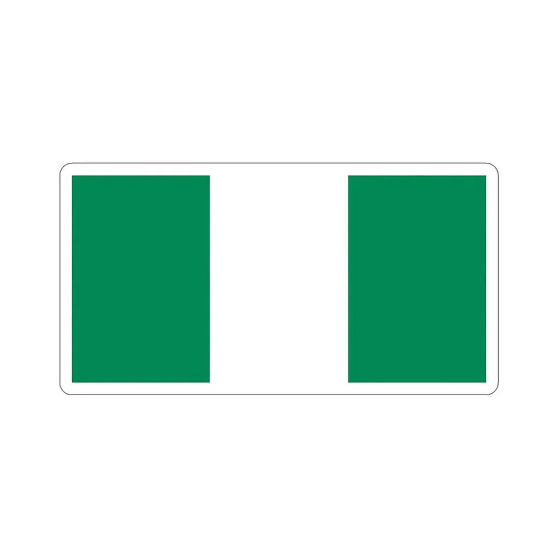 Flag of Nigeria STICKER Vinyl Die-Cut Decal - The Sticker Space