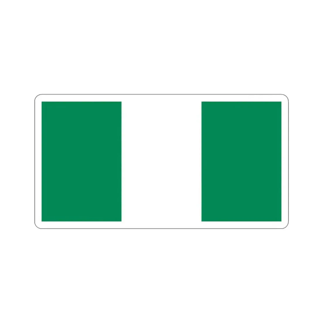 Flag of Nigeria STICKER Vinyl Die-Cut Decal - The Sticker Space