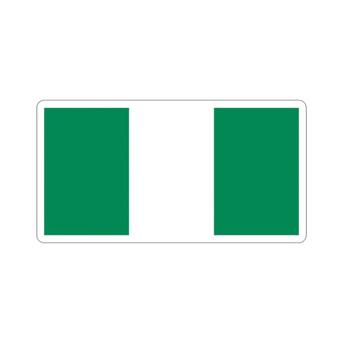 Flag of Nigeria STICKER Vinyl Die-Cut Decal - The Sticker Space