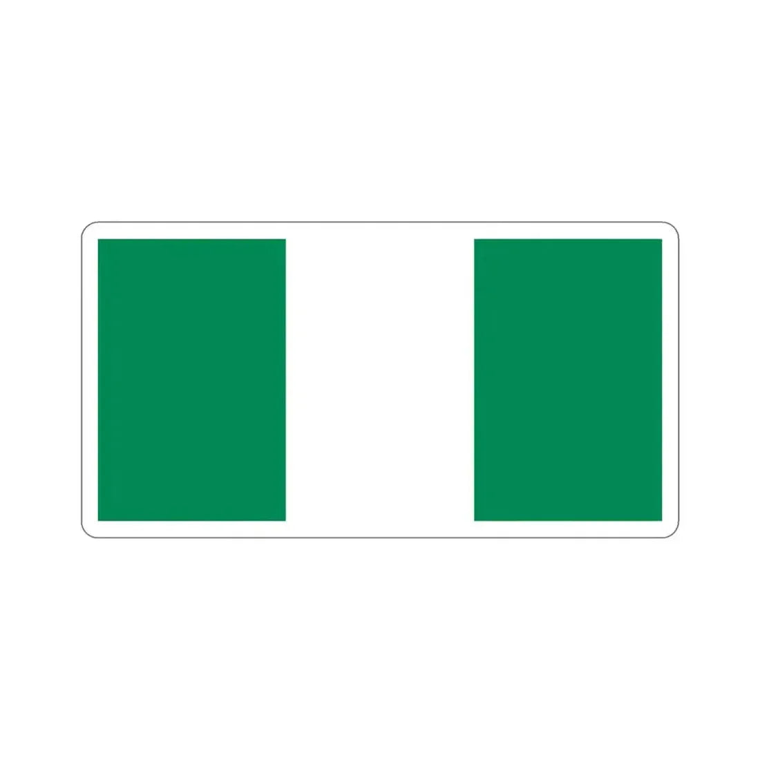 Flag of Nigeria STICKER Vinyl Die-Cut Decal - The Sticker Space