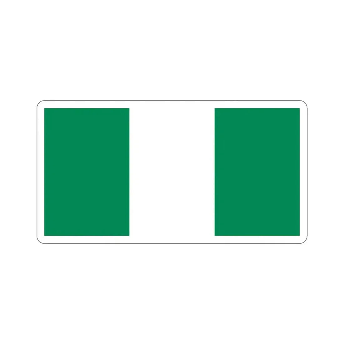 Flag of Nigeria STICKER Vinyl Die-Cut Decal - The Sticker Space