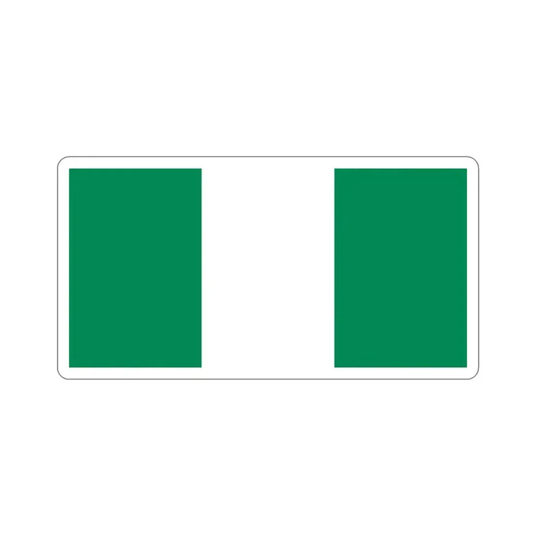 Flag of Nigeria STICKER Vinyl Die-Cut Decal - The Sticker Space