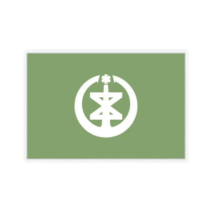 Flag of Niigata Niigata Japan - STICKER Vinyl Kiss-Cut Decal 2 Inch Transparent - The Sticker Space