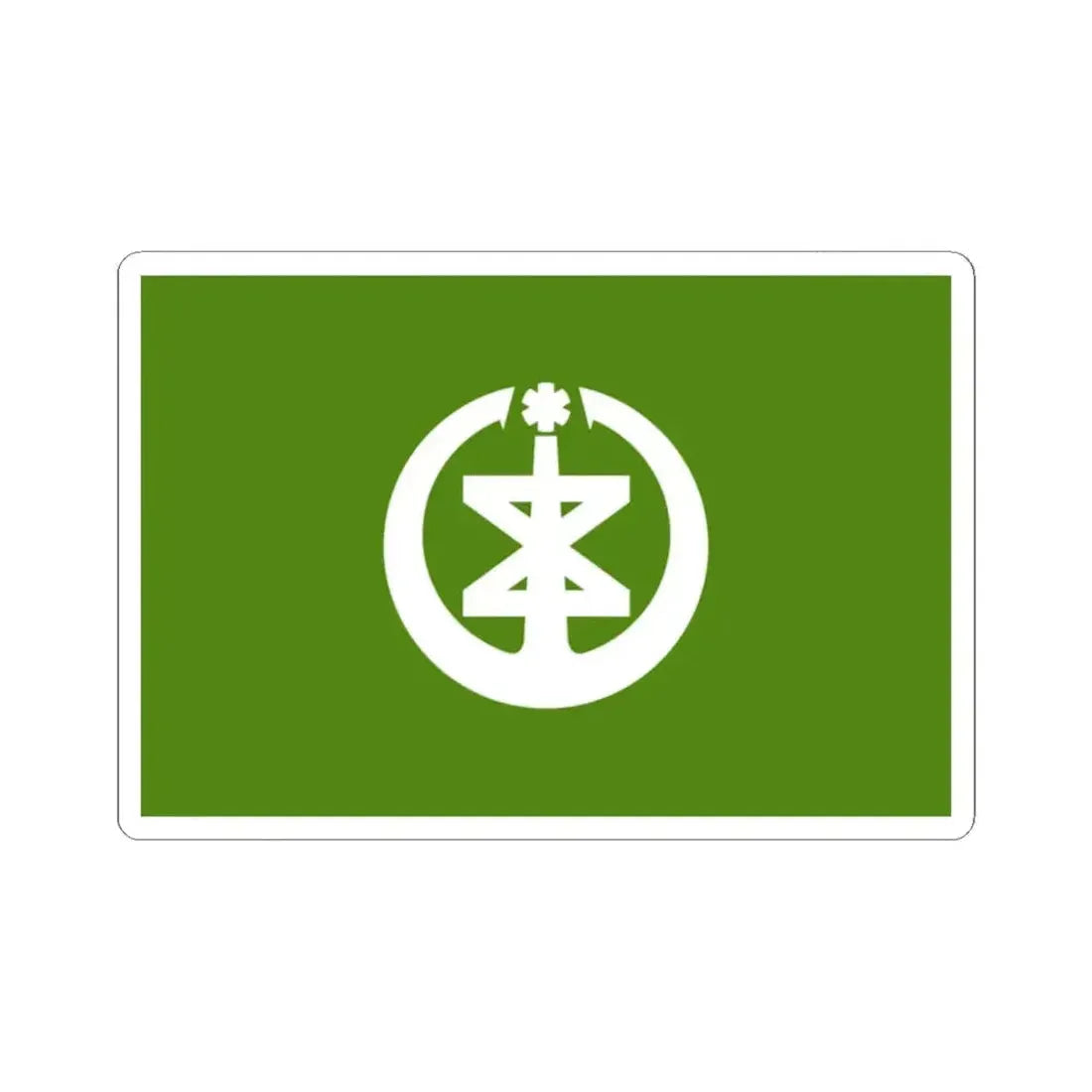 Flag of Niigata Niigata Japan - STICKER Vinyl Kiss-Cut Decal 2 Inch White - The Sticker Space