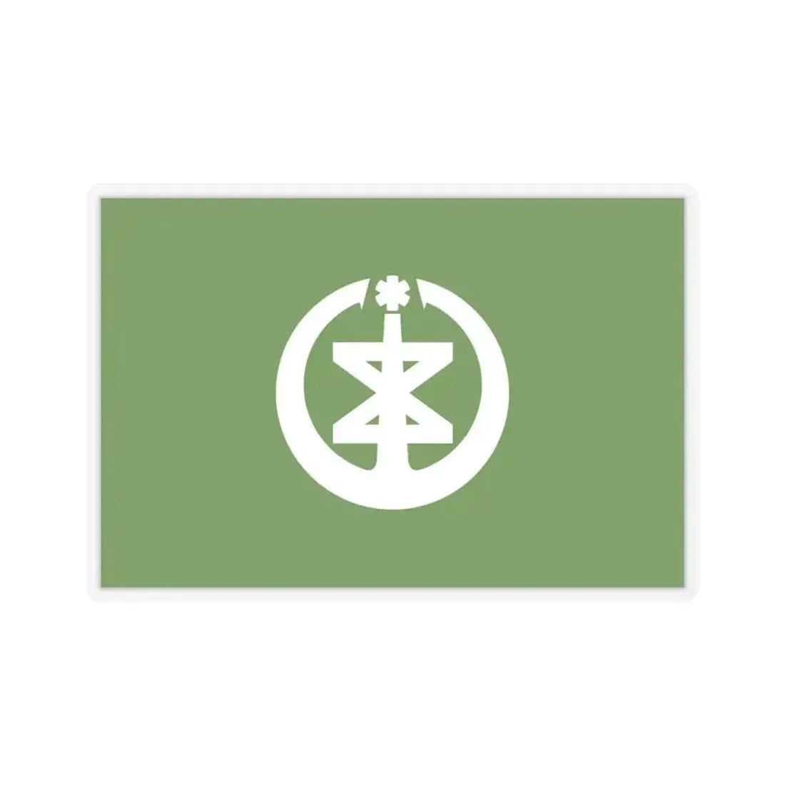 Flag of Niigata Niigata Japan - STICKER Vinyl Kiss-Cut Decal 3 Inch Transparent - The Sticker Space