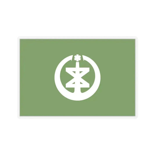Flag of Niigata Niigata Japan - STICKER Vinyl Kiss-Cut Decal 3 Inch Transparent - The Sticker Space