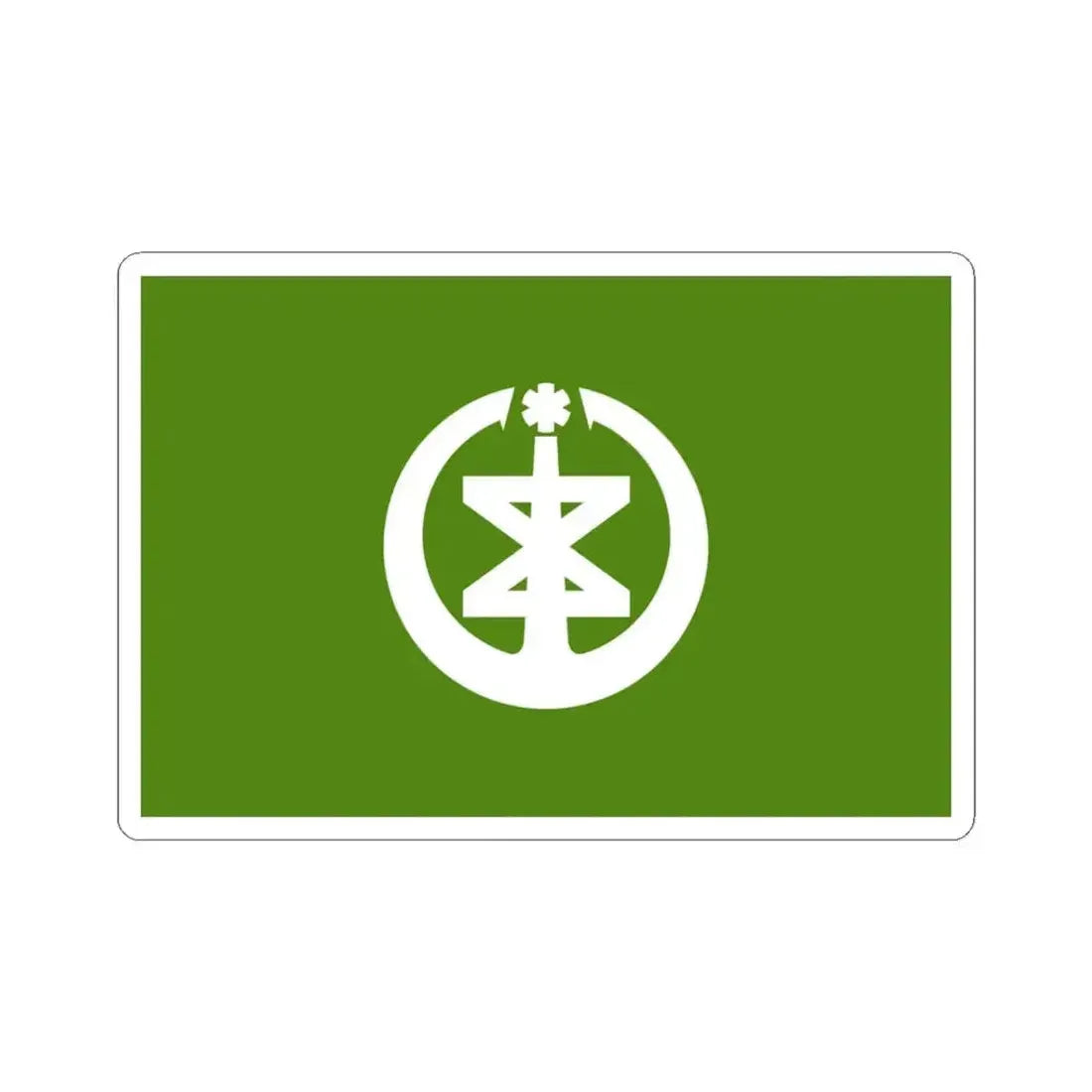 Flag of Niigata Niigata Japan - STICKER Vinyl Kiss-Cut Decal 3 Inch White - The Sticker Space