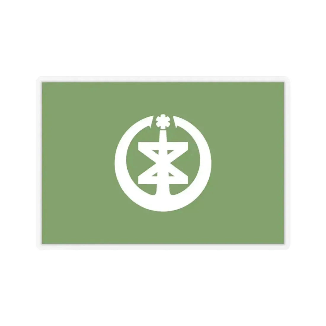 Flag of Niigata Niigata Japan - STICKER Vinyl Kiss-Cut Decal 4 Inch Transparent - The Sticker Space