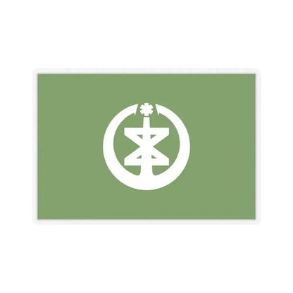 Flag of Niigata Niigata Japan - STICKER Vinyl Kiss-Cut Decal 4 Inch Transparent - The Sticker Space
