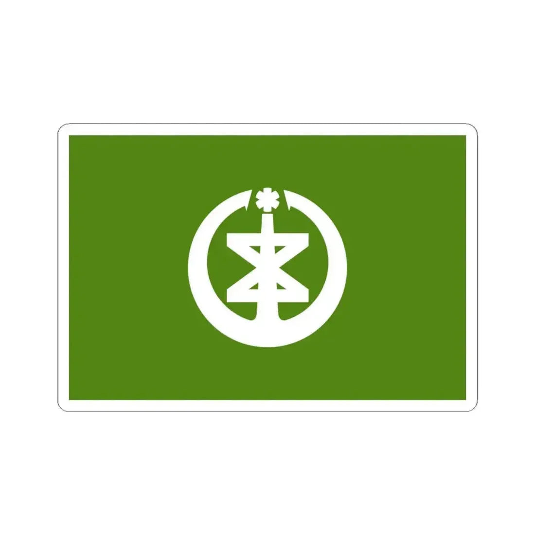 Flag of Niigata Niigata Japan - STICKER Vinyl Kiss-Cut Decal 4 Inch White - The Sticker Space