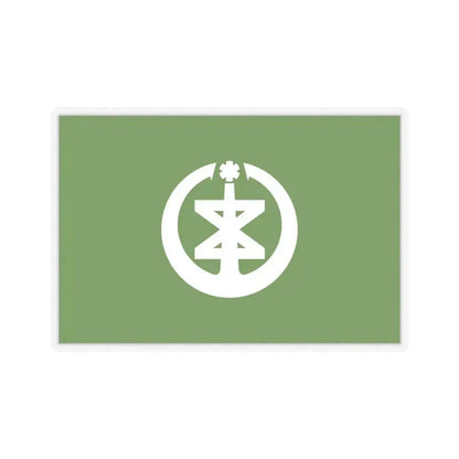 Flag of Niigata Niigata Japan - STICKER Vinyl Kiss-Cut Decal 6 Inch Transparent - The Sticker Space