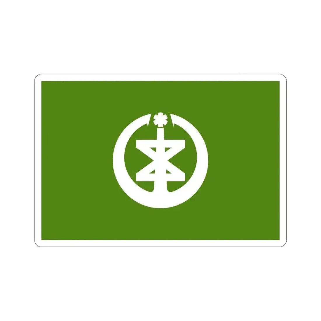 Flag of Niigata Niigata Japan - STICKER Vinyl Kiss-Cut Decal 6 Inch White - The Sticker Space