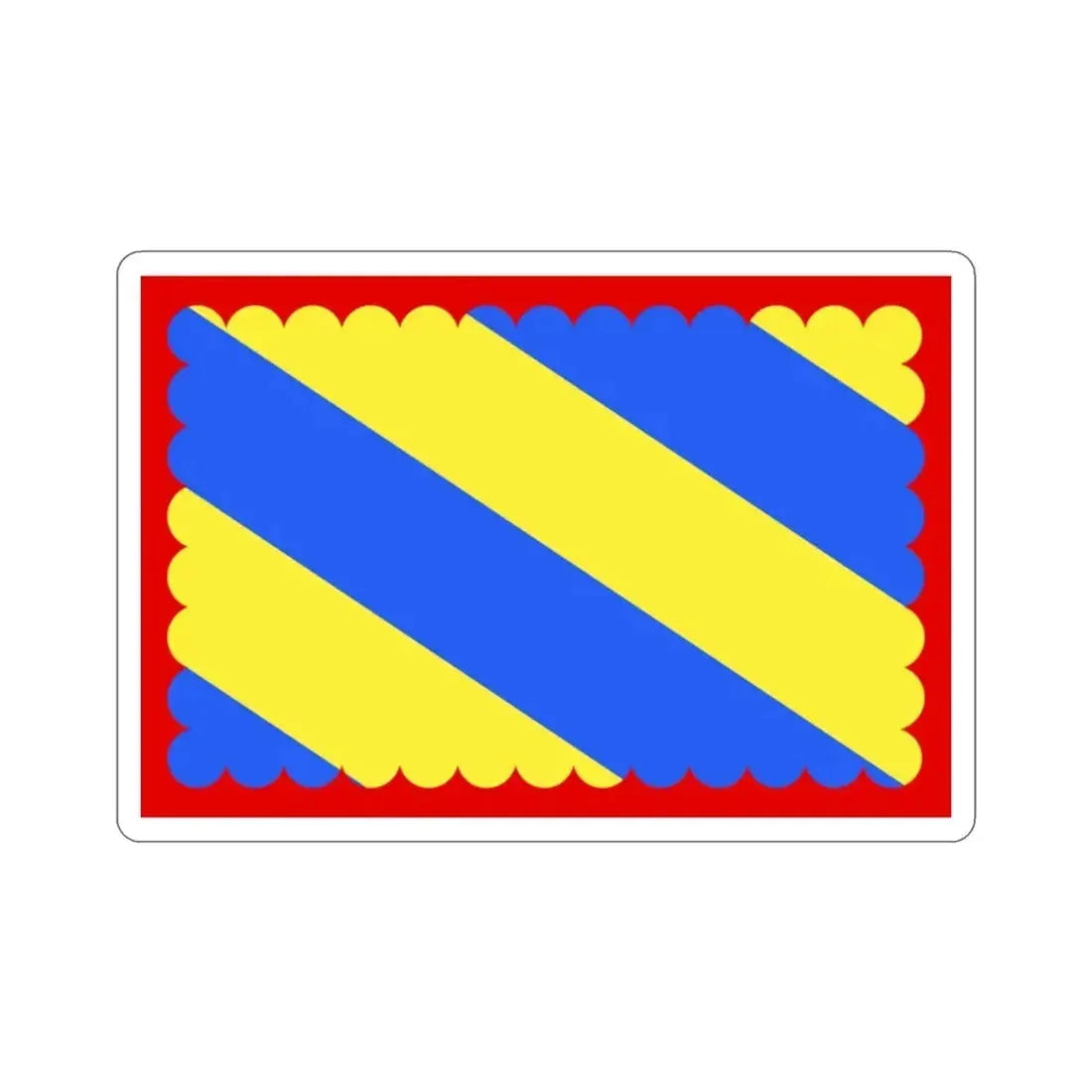 Flag of Nièvre France 2 STICKER Vinyl Die-Cut Decal 2 Inch - The Sticker Space