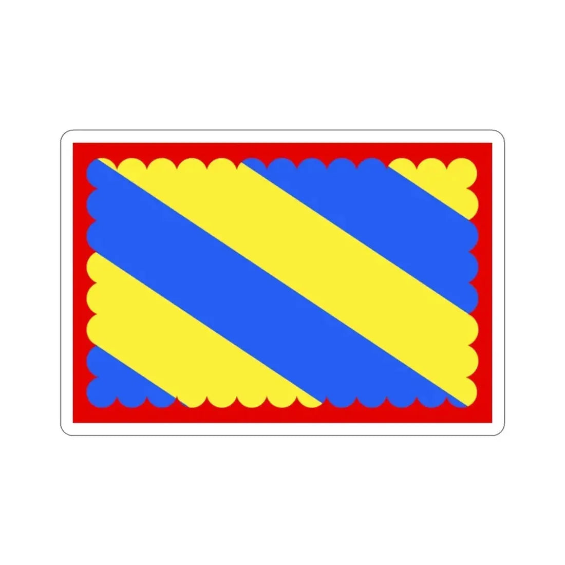 Flag of Nièvre France 2 STICKER Vinyl Die-Cut Decal 2 Inch - The Sticker Space